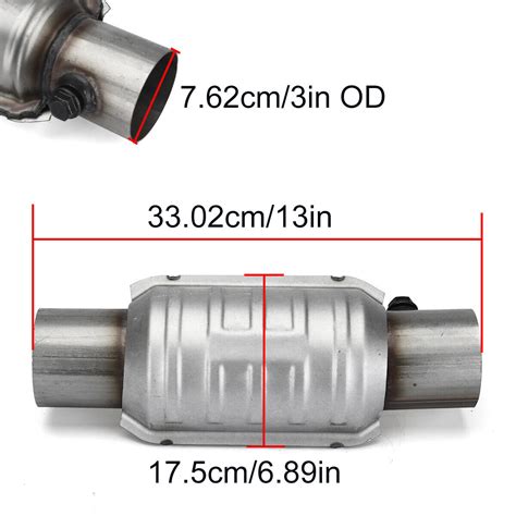 2pcs 3 Inletoutlet 400 Cell Catalytic Converter High Flow Universal Weld On Au Ebay