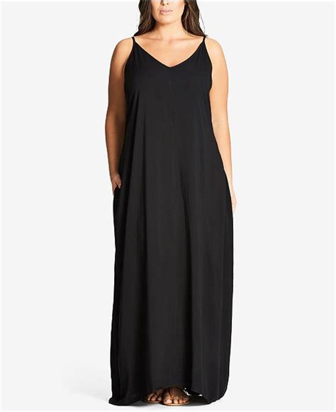 City Chic Trendy Plus Size V Neck Maxi Dress And Reviews Dresses Plus