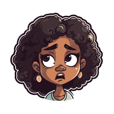 Sad Black Girl Cartoon