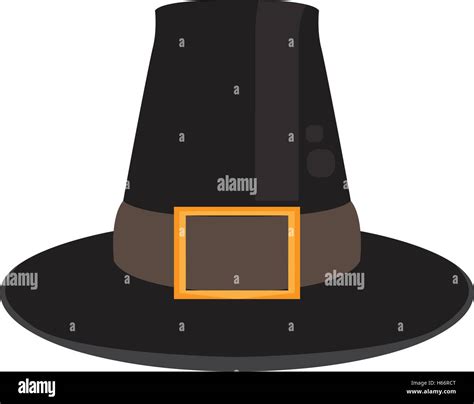 Isolated Traditional Hat Thanksgiving Day Vector Illustration Stock