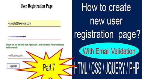 Php Mysql User Registration With Email Verification And Login Verify