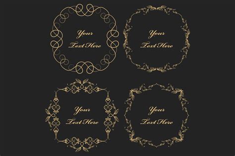 Ornate frames and scroll elements. 3111070 Vector Art at Vecteezy