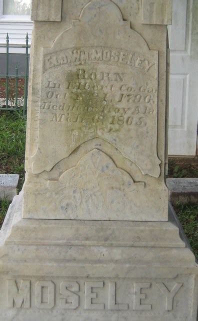 William Enoch Moseley 1796 1865 Monumento Find A Grave