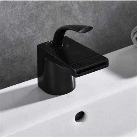 Luxury New Black Basin Faucet European Retro Bathroom Faucet Wash Basin Hot And Cold Waterfall