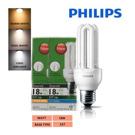 Philips W Energy Saving Essential U Plce Tube Day Light Warm White