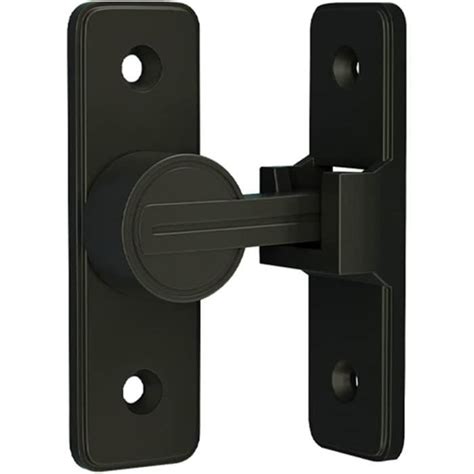 Loquet De Porte Rabattable Noir Robuste Boulon De Serrure De Porte à