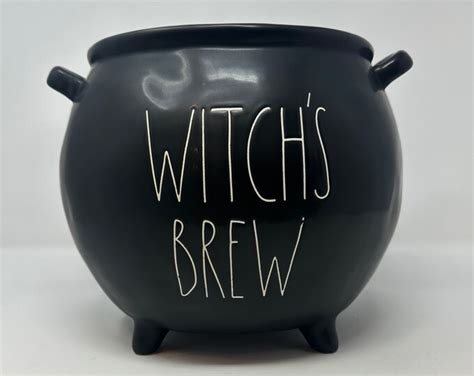 Rae Dunn WITCHS BREW Giant Cauldron Halloween Cauldron Rae Dunn Black