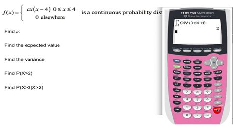 Ti 84 Continuous Probability Density Functions Youtube