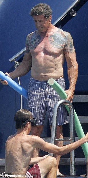 Pictures: Sylvester Stallone Shows Off Muscles at Age 66