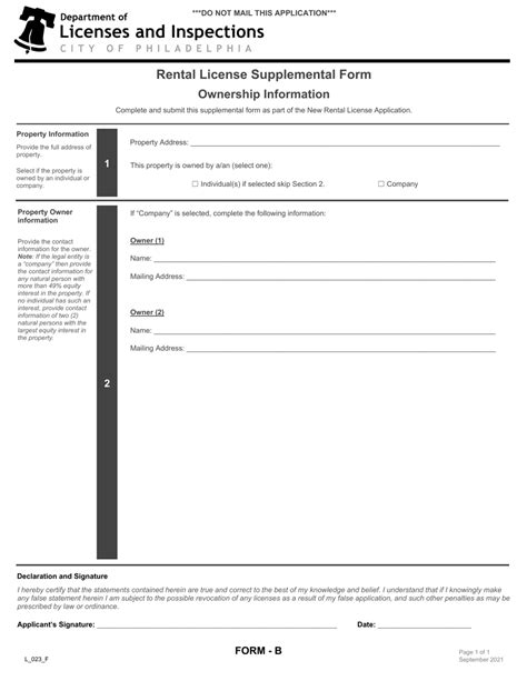 Form B L023f Fill Out Sign Online And Download Fillable Pdf City Of Philadelphia