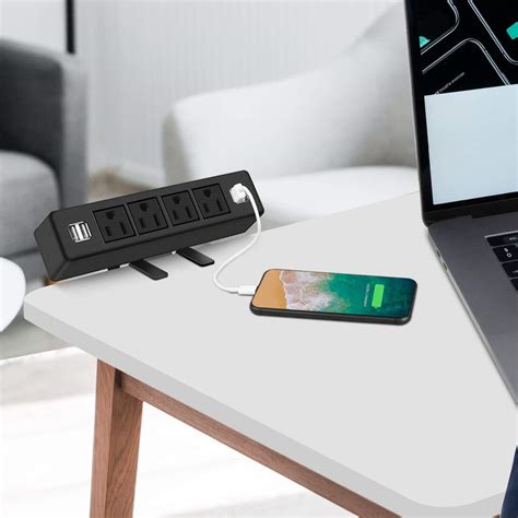 Buy Desk Clamp Power Strip With Usb Ports Desktop Edge Mount Outlets