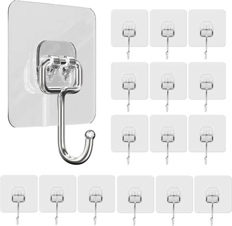 Leikedun St Ck Haken Selbstklebend Klebehaken Transparent Ohne