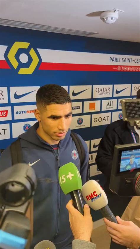 Footballfr On Twitter Achraf Hakimi Sur La Victoire Du Psg Contre