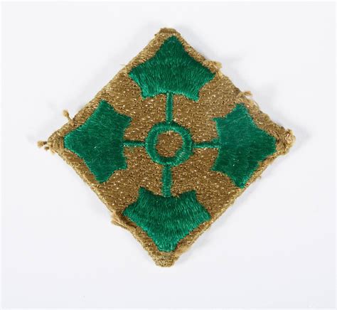 WWII Patch of the 4th Infantry Division – All Artifacts – The John F ...