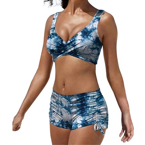 Mrat Two Piece Bikinis For Women Clearance Women Bikini Print Strappy