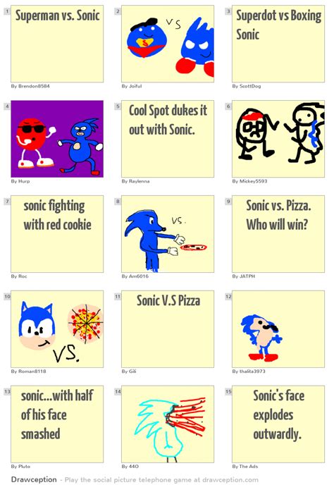 Superman vs. Sonic - Drawception