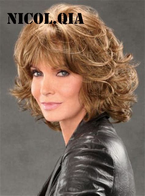 Jaclyn Smith Mid Length Shag With Spiral Curls Capless Synthetic Wig 12