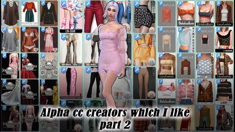 Alpha Cc Creators Which I Like Part 2 Sims 4 Sims4cc Youtube