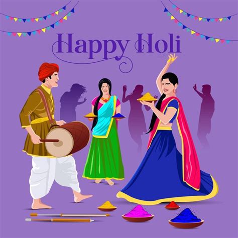 Premium Vector Illustration Of Abstract Colorful Happy Holi