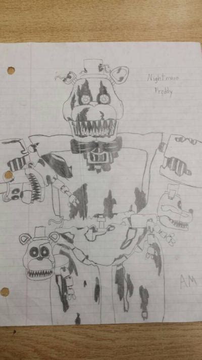 Nightmare Freddy drawing by Morigandero on DeviantArt