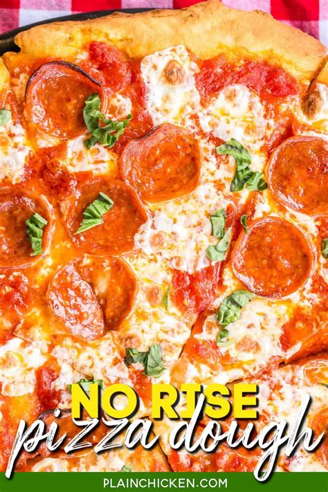 No Rise Pizza Dough Plain Chicken