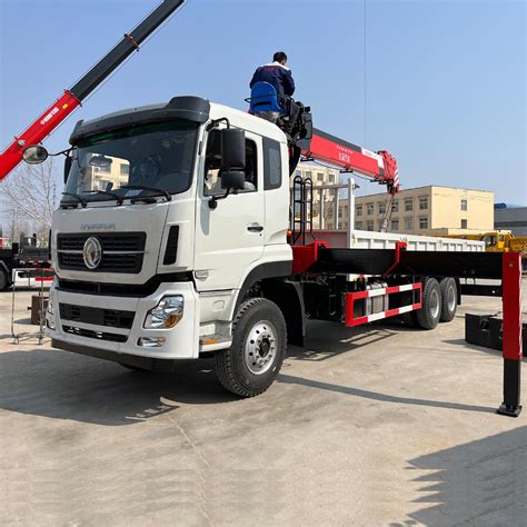 Dongfeng Truck With Crane Hydraulic Crane Boom Truck Crane Lorry Crane