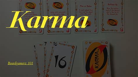 How To Play Karma The Card Game Youtube