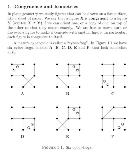 Solved 1 Congruence And Isometries In Plane Geometry We Chegg