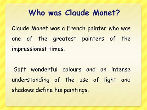 Claude monet history