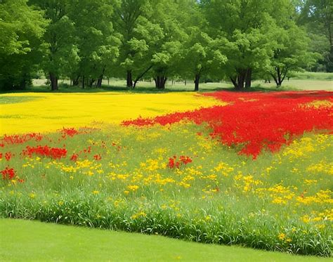 Premium Ai Image Most Beautiful Flower Garden