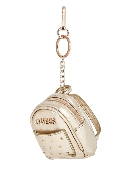 Metallic Mini Backpack Keychain