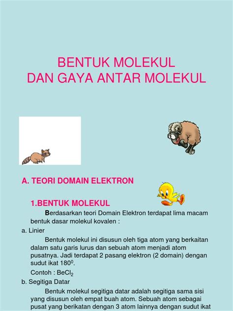 Bentuk Molekul Dan Gaya Antarmolekul Pdf