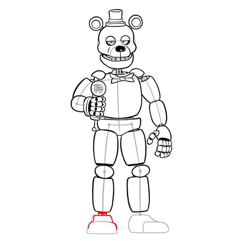 How To Draw Springlock Fredbear Fnaf Sketchok