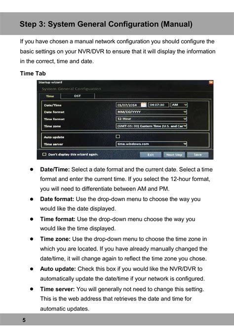 Night Owl Setup Manual