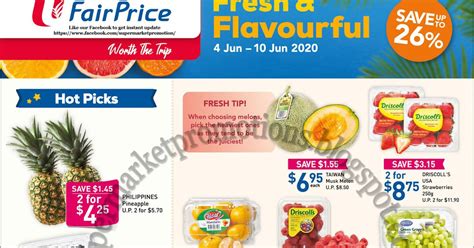 NTUC FairPrice Fresh Fruits Promotion 04 10 June 2020 Supermarket