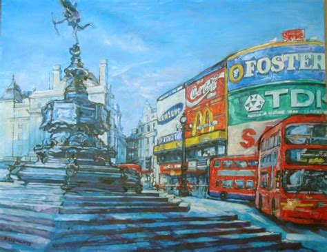 London Piccadilly Circus By Patricia Clements Art2arts