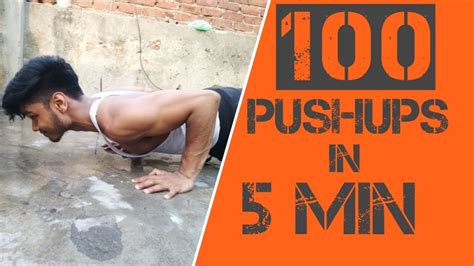 100 Pushups In 5 Minutes Challenge Youtube