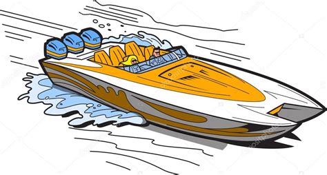 Speed Boat Cartoon