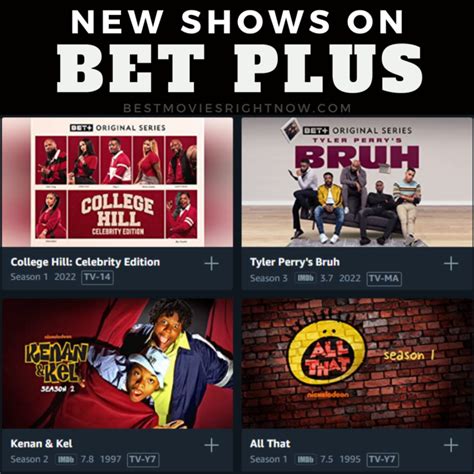 Complete List of New Shows on BET Plus - Best Movies Right Now