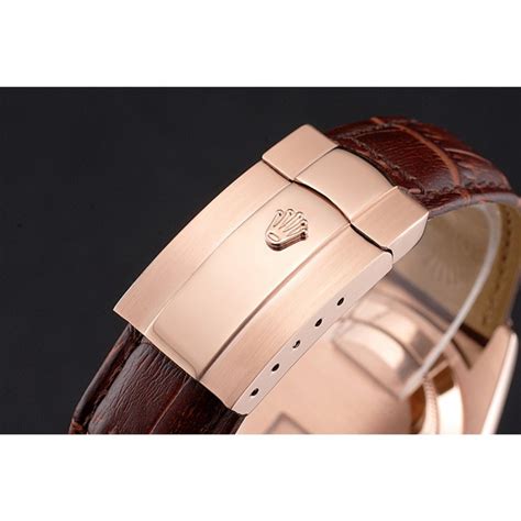 Rolex Sky Dweller Brown Dial Roségold braunes Lederarmband Replica