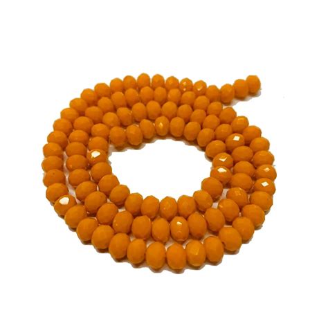 Cristal Chin S Laranja Claro Leitoso Magnatos Bijoux