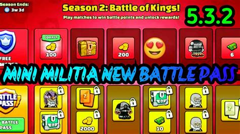 DA2 Mini Militia New Battle Pass What S New By Gamer Shreyas