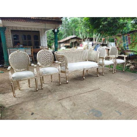 Jual Kursi Sofa Pelaminan Kapsul Rotan Murah Terbaru Shopee Indonesia