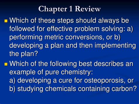 Ppt Chapter 1 Review “introduction To Chemistry” Powerpoint Presentation Id 403553