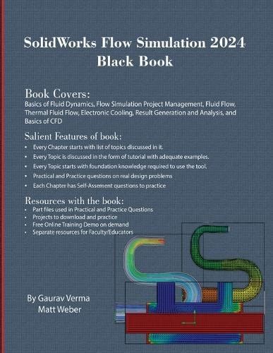 SolidWorks Flow Simulation 2024 Black Book By Gaurav Verma Matt Weber