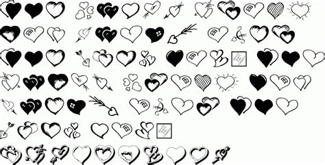 Heart Symbol Font Images