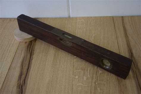 Antique Wooden Spirit Level Vintage Wooden Level Woodworking Etsy