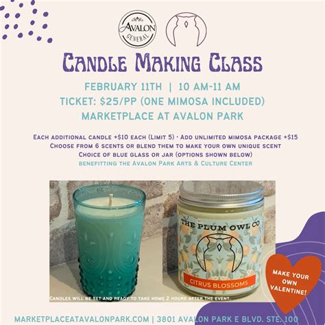 Candle Making Class Eventeny