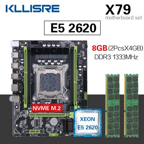 Kllisre kit Combo Para Placa Mãe Cpu E5 2011 2 Unidades 4gb 8gb