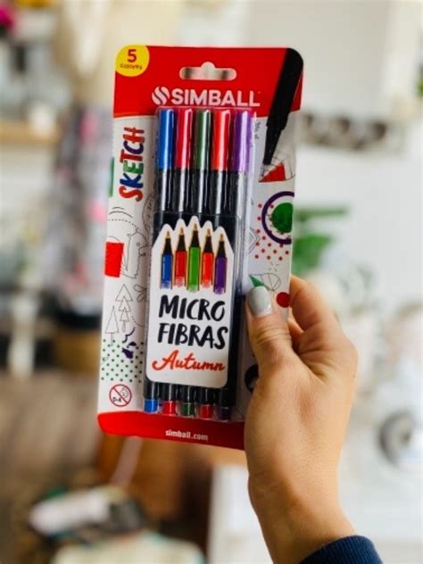 Fibras Marcadores Simball Microfibras Sketch Pack X Colores San Jorge